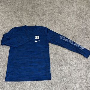 Long sleeve, NEW Duke University blue Devils polyester T-shirt S adult